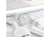 Buy Shop Emporio Armani Mother of Pearl Dial Silver Steel Strap Watch For Women - AR11112 USA Online