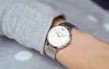 Buy Shop Emporio Armani Mother of Pearl Dial Silver Steel Strap Watch For Women - AR11112 USA Online