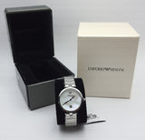 Buy Shop Emporio Armani Mother of Pearl Dial Silver Steel Strap Watch For Women - AR11235 USA Online