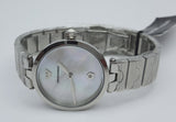 Buy Shop Emporio Armani Mother of Pearl Dial Silver Steel Strap Watch For Women - AR11235 USA Online