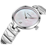 Buy Shop Emporio Armani Mother of Pearl Dial Silver Steel Strap Watch For Women - AR11235 USA Online