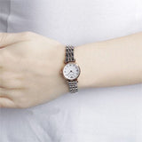 Buy Shop Emporio Armani Mother of Pearl Dial Two Tone Steel Strap Watch For Women - AR1689 USA Online