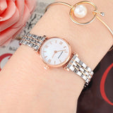 Buy Shop Emporio Armani Mother of Pearl Dial Two Tone Steel Strap Watch For Women - AR1689 USA Online
