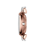 Buy Shop Emporio Armani Mother of Pearl Dial Two Tone Steel Strap Watch For Women - AR1689 USA Online