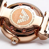 Buy Shop Emporio Armani Mother of Pearl Dial Two Tone Steel Strap Watch For Women - AR1689 USA Online