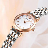 Buy Shop Emporio Armani Mother of Pearl Dial Two Tone Steel Strap Watch For Women - AR1689 USA Online