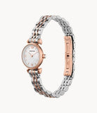 Buy Shop Emporio Armani Mother of Pearl Dial Two Tone Steel Strap Watch For Women - AR1689 USA Online