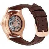 Buy Shop Emporio Armani Meccanico White Dial Brown Leather Strap Watch For Men - AR1920 USA Online