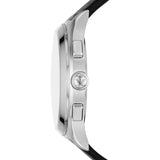 Buy Shop Emporio Armani Paolo Chronograph Black Dial Black Leather Strap Watch For Men - AR11530 USA Online