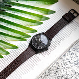 Buy Shop Emporio Armani Paolo Chronograph Black Dial Brown Leather Strap Watch For Men - AR11549 USA Online