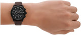 Buy Shop Emporio Armani Paolo Chronograph Black Dial Brown Leather Strap Watch For Men - AR11549 USA Online
