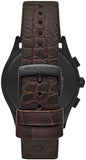 Buy Shop Emporio Armani Paolo Chronograph Black Dial Brown Leather Strap Watch For Men - AR11549 USA Online