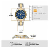 Buy Shop Emporio Armani Paolo Chronograph Blue Dial Two Tone Steel Strap Watch For Men - AR11579 USA Online