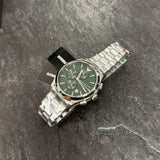 Buy Shop Emporio Armani Paolo Chronograph Green Dial Silver Steel Strap Watch For Men - AR11529 USA Online
