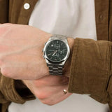 Buy Shop Emporio Armani Paolo Chronograph Green Dial Silver Steel Strap Watch For Men - AR11529 USA Online