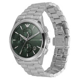 Buy Shop Emporio Armani Paolo Chronograph Green Dial Silver Steel Strap Watch For Men - AR11529 USA Online