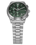 Buy Shop Emporio Armani Paolo Chronograph Green Dial Silver Steel Strap Watch For Men - AR11529 USA Online