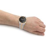 Buy Shop Emporio Armani Paolo Chronograph Grey Dial Two Tone Steel Strap Watch For Men - AR11527 USA Online