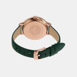 Buy Shop Emporio Armani Pro Planet Analog Silver Dial Green Leather Strap Watch For Women - AR11517 USA Online