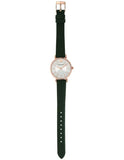 Buy Shop Emporio Armani Pro Planet Analog Silver Dial Green Leather Strap Watch For Women - AR11517 USA Online