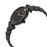 Buy Shop Emporio Armani Gianni T Bar All Black Diamond Dial Watch For Women - AR11245 USA Online