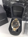 Buy Shop Emporio Armani Quartz Black Dial Two Tone Steel Strap Watch For Men - AR80017 USA Online
