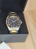 Buy Shop Emporio Armani Quartz Black Dial Two Tone Steel Strap Watch For Men - AR80017 USA Online
