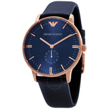 Buy Shop Emporio Armani Classic Quartz Blue Dial Blue Leather Strap Watch For Men - AR2071 USA Online