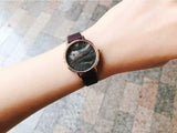 Buy Shop Emporio Armani Quartz Grey Dial Brown Leather Strap Watch For Women - AR11172 USA Online
