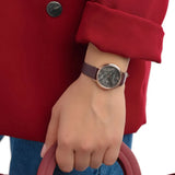 Buy Shop Emporio Armani Quartz Grey Dial Brown Leather Strap Watch For Women - AR11172 USA Online