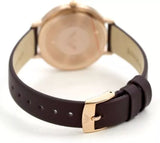 Buy Shop Emporio Armani Quartz Grey Dial Brown Leather Strap Watch For Women - AR11172 USA Online