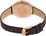 Buy Shop Emporio Armani Quartz Grey Dial Brown Leather Strap Watch For Women - AR11172 USA Online