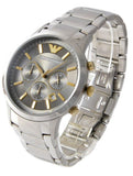 Buy Shop Emporio Armani Quartz Grey Dial Silver Steel Strap Watch For Men - AR11047 USA Online
