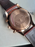 Buy Shop Emporio Armani Quartz Silver Dial Brown Leather Strap Watch For Men - AR11043 USA Online