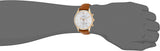 Buy Shop Emporio Armani Quartz Silver Dial Brown Leather Strap Watch For Men - AR11043 USA Online
