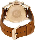 Buy Shop Emporio Armani Quartz Silver Dial Brown Leather Strap Watch For Men - AR11043 USA Online