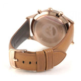 Buy Shop Emporio Armani Quartz Silver Dial Brown Leather Strap Watch For Men - AR11043 USA Online