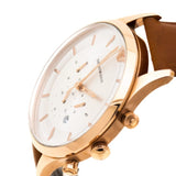 Buy Shop Emporio Armani Quartz Silver Dial Brown Leather Strap Watch For Men - AR11043 USA Online