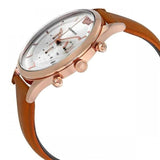 Buy Shop Emporio Armani Quartz Silver Dial Brown Leather Strap Watch For Men - AR11043 USA Online