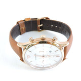 Buy Shop Emporio Armani Quartz Silver Dial Brown Leather Strap Watch For Men - AR11043 USA Online