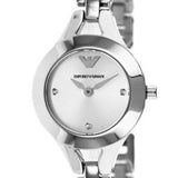 Buy Shop Emporio Armani Quartz Silver Dial Silver Steel Strap Watch For Women - AR7361 USA Online