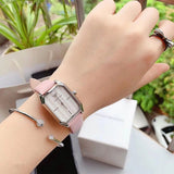 Buy Shop Emporio Armani Quartz White Dial Pink Leather Strap Watch For Women - AR11207 USA Online