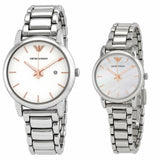 Buy Shop Emporio Armani Quartz White Dial Silver Steel Strap Watch For Men - AR90000 USA Online