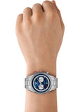 Buy Shop Emporio Armani Racer Chronograph Blue Dial Silver Steel Strap Watch for Men - AR11676 USA Online