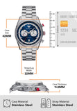 Buy Shop Emporio Armani Racer Chronograph Blue Dial Silver Steel Strap Watch for Men - AR11676 USA Online