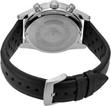 Buy Shop Emporio Armani Racer Chronograph Silver Dial Black Leather Strap Watch for Men - AR11677 USA Online