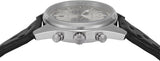 Buy Shop Emporio Armani Racer Chronograph Silver Dial Black Leather Strap Watch for Men - AR11677 USA Online