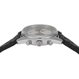 Buy Shop Emporio Armani Racer Chronograph Silver Dial Black Leather Strap Watch for Men - AR11677 USA Online