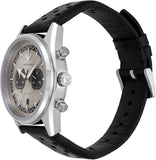Buy Shop Emporio Armani Racer Chronograph Silver Dial Black Leather Strap Watch for Men - AR11677 USA Online