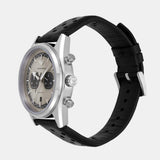 Buy Shop Emporio Armani Racer Chronograph Silver Dial Black Leather Strap Watch for Men - AR11677 USA Online